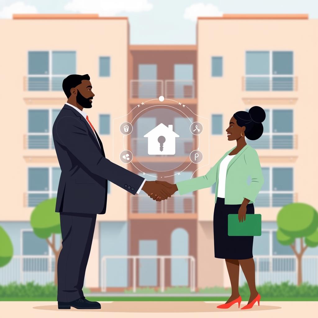 Landlord checking rent collection on the OgaRent dashboard